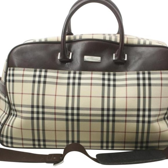 Burberry  Nova Check Boston Duffle with Strap - Picture 1 of 10